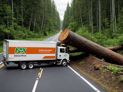 Delivery truck blocked metaphor